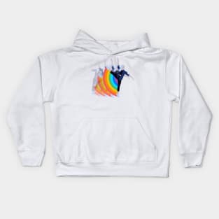 Girl Dancing with Rainbow Kids Hoodie